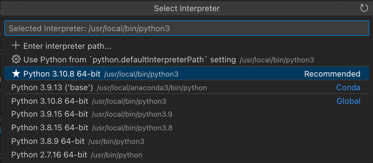 select-python-interpreter